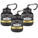 OnMyWhey - Protein Powder and Supplement Funnel Keychain, Portable to-Go Container for The Gym, Workouts, Fitness, and Travel - TSA Aprobado, Classic 3-Pack