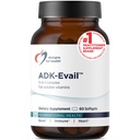 Diseños para la salud ADK Evail - 5000 IU VIT D3 con vitaminas A, E (Annatto Gamma Delta Tocotrienols), K (K1 + K2) - Complejo de vitamina D soluble en grasa - Bono + Soporte inmunitario - Non-GMO (60 Softgels)