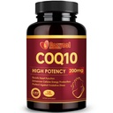 CoQ10 200mg Softgels con PQQ & Omega 3, máxima absorción Coenzima Q10, potente antioxidante para la salud del corazón y la energía, 120 Conde, 4 Month Supply, non-GMO