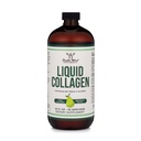 Double Wood Supplements Liquid Collagen - 2500mg of Hydrolyzed Bovine Collagen (Tipo 1, 3 y Grasfed) - 32 Servings - for Women and Men - 30 mcg of Biotin - Sugar Free Pear Flavor