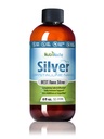 NutriNoche Colloidal Silver Liquid - Premium Silver for Immune Support - Organic Plata Coloidal para Tomar - 99.99% Ultra Pure Nano Partículas para la absorción óptima - 30 ppm 8 oz