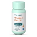 True Grace Omega-3 Fish Oil - 180 Softgels - 1400 mg EPA + DHA - Brain, Heart, Joint &amp; Immune Health - Organic, Gluten Free, Soy Free