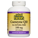 Factores naturales Coenzima Q10 - Apoyo al Antioxidante Suplementos Soportes Producción de energía celular - Ausorción mejor Ayuda Función cardíaca saludable - 100 mg, 240 Softgels (240 Servimientos)