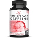 VALI Time Release Caffeine 100mg Capsules- Smart Slow Release for Extended Energy & Focus. Brain Booster Active Performance, Alertness & Clarity. 120 cápsulas de verduras