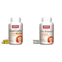 Fórmulas Jarrow Quercetina 500 mg-Bioflavonoide-Quercetina Suplemento dietético-200 Actuaciones -Apoyo Función Celular saludable & Zinc Balance 15 mg-100 Actuaciones -Incluye Cobre-Esencial Mineral