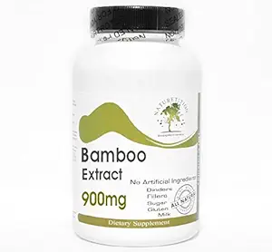 Bamboo Extracto 900mg ~ 90 cápsulas - No aditivos ~ Suplementos de la naturaleza
