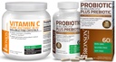 Bronson Probiotic 50 Billion CFU + Prebiotic with Apple Polyphenols &amp; Pineapple Fruit Extract Vitamin C Powder Pure Ascorbic Acid Soluble Fine Non GMO Crystals