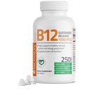 Bronson Vitamina B12 1000 mcg Sustained Release Premium Non GMO Tablets Supports Nervous System, Healthy Brain Function and Energy Production, 250 Count