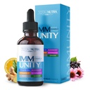 Total Immune 6-in-1 Suplemento Multivitamina Líquida Silencio 100% Daily Zinc, Vitamina D3, Vitamina C Immunity Drops Vitamin Liquid TEN Elderberry, Echinacea, Ginger Support for Adults &amp; Kids TEN 4 oz Passion Fruit
