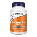 AHORA Suplementos Alimentarios, L-Citrulline 750 mg, Apoya Metabolismo Proteína*, Aminoácidos, 90 cápsulas Veg