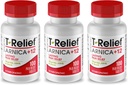 T-Relief Arnica +12 Activos de Alivio Natural para el Dolor Conjunto Soreness Muscle Aches &amp; Stiffness, Alivio Actuador Acelerado para Mujeres &amp; Hombres - 100 Tabletas (3 Pack)