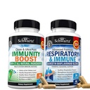 BioSchwartz Respiratory &amp; Immune Lung Support Supplement with Quercetin (1 Month Supply) Plus 17 in 1 Immune Support Supplement with Antioxidants (1 Month Supply)