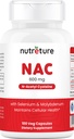 Suplemento NAC N-Acetyl Cysteine Liver Suplemento con Selenium &amp; Molybdenum for Liver Health ← N-Acetyl Cysteine 600 mg 100 cápsulas