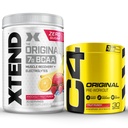Cellucor Pre Workout &amp; BCAA Bundle, C4 Original Pre Workout Powder, Fruit Punch, 30 Servings + XTEND BCAA Powder, Knockout Fruit Punch, 30 Servings