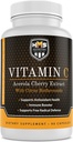 Acerola Cereza y Citrus Bioflavonoides Suplemento Vitamina C - Apoya la Salud Antioxidante, Booster Inmuno - Vegano, Orgánico - 90 cápsulas, 90 días Suply