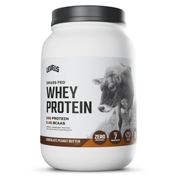 Niveles Grass Fed Whey Protein Powder, No Artificials, 24G de Protein, Chocolate Peanut Butter, 2LB