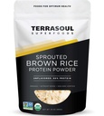 Superalimentos de Terrasoul Pólvora de arroz orgánico brotado de color marrón, 1,5 libras