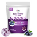 Blueberry Lutein Eye Vitaminas Gummies with 180 Count - 3 Month Supply, Vegan Eye Health Supplement for Kids and Adult, Lutein Gummies for Vision Clarity and Blue Light Support