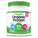 Orgain Orgain Pólvora de proteínas orgánicas, natural sin azúcar - 21g de proteína vegetal, fibra prebiótica 4g, carbohidratos bajos netos, sin ingredientes de lactosa, sin azúcar agregado, no GMO, para sacudidas " , 1,59 lb