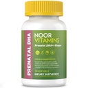Vitaminas del Noor Vitaminas prenatales Halales con DHA y ácido fólico, vitaminas esenciales, jengibre para calmar el estómago de mamá, hierro, Softgels, vitamina prenatal antes/durante embarazo/poso (1 mes de suministro)