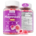 Magnesio sin azúcar Gummies 400mg ← 5-en-1 Magnesio Complejo: Glycinate, Citrate, Malate, Chloride & Taurate Silencio con Ashwagandha, Vitamina D3 &amp; Zinc ← Calm, Mood & Energy Support ← Vegan, 2-Pack