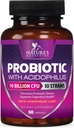 Probióticos 60 Billones CFU por servicio - 10 Strains + Prebióticos - Salud Digestiva, Gut &amp; Immune Apoyo - Apoyo al estreñimiento ocasional, Gas &amp; Bloating para Hombres Estable - 60 cápsulas