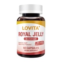 Lovita Royal Jelly 333 mg, 3:1 Concentrate, con 20mg 10-HDA, Fuente Natural Super Food, Supports Skin Health & Energy Production, 60 cápsulas