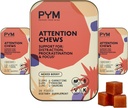 PYM Atención de cerdas Apoyo para la Procrastinación, Focus &amp; Productividad, 60 Cuenta TEN 518mg L-Carnitine, 54mg Tyrosine, 11mg L-Taurine - Caffeine-Free TEN All-Natural Mood Boost Supplement Made in USA
