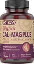 DEVA Vegan Cal MAG Plus Suplemento con Calcio, Magnesio, Zinc, Borón, Vitamina C, D &amp; K, 90 Tabletas, 12-Pack