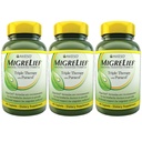 MigreLief Original Fórmula Triple Terapia con Puracol, 60 Cuenta (Pack of 3)