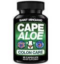 Cabo Aloe Vera Capsules - Colon Cleanse, Detox &amp; Flush - 90 cápsulas. Alivio del estreñimiento suave y movimiento del intestino Actuando como Laxante Natural Herbal - Movimiento del Tazón Salud Digestiva