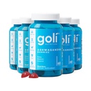 Goli Ashwagandha & Vitamin D Gummy - 300 Conde - Berry mixto, KSM-66, Vegan, Planta base, No GMO, Gluten-Free & Gelatin Free Relax. Restaurar. Relájate, Pack de 5