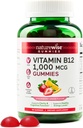 NatureWise Vitamina B12 Gummies for Adults, 1000 mcg - Strawberry Lemon Flavor - Supports Daily Energy, Mental Clarity, Cognitive Function - Vegan, Gluten-Free, Non-GMO - 90 Count[45-Day Supply]