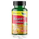 America Medic &amp; Science Rapid-C 1000mg Vitamina C Suplemento (1 Pack of 100 Tablets) Energy Booster, Daily Immune System Support, Antioxidant ¦ Vegan, Non-GMO Coated Ascorbic Acid for Adult Men &amp; Women