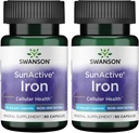 Swanson Sunactive Iron 15 Milligrams 90 cápsulas (2 Pack)