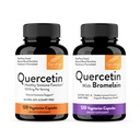 Sandhu's Quercetin 1000mg " Quercetin with Bromelain 1000mg Por Serving Bioflavonoids Suplemento Complejo vidas soporta Salud Inmune para Hombres "