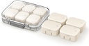 Organizador de Píldora de Viajes Ultra Small para Purse, 10 pequeñas cajas internas desmontables, sujetador de caso de vitamina Airtight con pegatinas de color, compacta &amp; portable Cute Medicine Container for Supplement (AP)