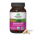 ORGANIC INDIA Shatavari Capsules - Suplemento herbal, soporta equilibrio hormonal, soporte de sistema inmunitario, Vegan, libre de gluten, USDA Orgánico, soporta salud reproductiva - 180 cápsulas