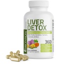 Bronson Liver Detox Advanced Detox &amp; Cleansing Formula Supports Health Liver Function with Milk Thistle, Dandelion Root, Turmeric, Artichoke Leaf &amp; More, Non-GMO, 360 Vegetarian Capsules