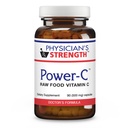 Physician's Strength Power-C - 90 Capsules - Raw Food Vitamin C + Flavonoids de Camu Camu, Acerola Cherry, Rhus coriaria & Rose Hip - Kosher - 30 Servings