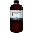 True Colloidal Gold – 200 ppm - 99.99+% Purity - 500 mL (16.9 Fl Oz) en Clear BPA-Free Plastic Bottle - Made in USA