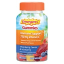 Emergen-C 750mg Vitamina C Gummies for Adults, Immune Support Gummies, Gluten Free, Strawberry, Lemon y Blueberry Flavors - 45 Condes