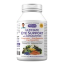 ANDREW LESSMAN Ultimate Eye Support with Astaxanthin 60 Softgels - 12mg Lutein, 6mg Zeaxanthin, 4mg Astaxanthin, Bilberry. Nutrientes clave para apoyar la salud de los ojos, promover una visión saludable. No hay aditivos