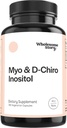 Wholesome Story Myo-Inositol " D-Chiro Inositol Supplement for Women TEN Fertility Supplements for Hormonal Balance " Ovarian Health Support TEN Myoinositol TEN Ideal 40:1 Ratio ANTE 90 Servings