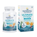 Nordic Naturals Ultimate Omega Jr., Fresa - 90 Mini Soft Gels - 680 Total Omega-3 con EPA &amp; DHA - Brain Health, Mood, Learning - Non-GMO - 45 Servimientos