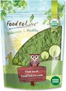 Comida para vivir - Ecológico SuperGreens Powder Blend, 8 onzas - Mixed Kale, Moringa, Spirulina, Wheatgrass Powders. No GMO, Puro, Vegan, Bulk. Rica en antioxidantes, clorofila