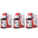 Sulfato de Glucosamina de Dona Crystalline, 750 Mg, Píldoras de suplementos conjuntos para el confort de rodilla &amp; soporte de salud conjunto, 750 Mg, 60 Conde (3 Pack)