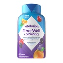 Vitafusion Fiber Well + Probiotics Gummies for Adults – 3g Fiber per Serving for Digestive Health and Probiotics*, 60 Con