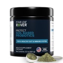 Proteger cuatro palancas - Probióticos para perros - Fórmula veterinaria - con Prebióticos Naturales y Antioxidantes - Detoxificación " Salud Gut - Fuente de perros de 30 días