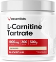 Enrollado L-Carnitina Tartrate 1000mg Powder, Essentials (300 Servings)